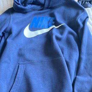 Nike blue swoosh hoodie